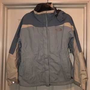 North Face women’s heavy rain jacket full zip SZ S